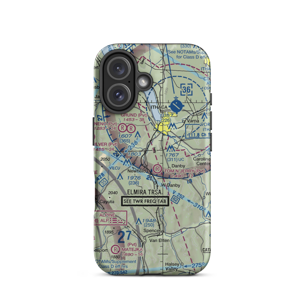 James Henion Private Field (NK72) VFR Sectional  Tough iPhone Case iPhone 16 model shown