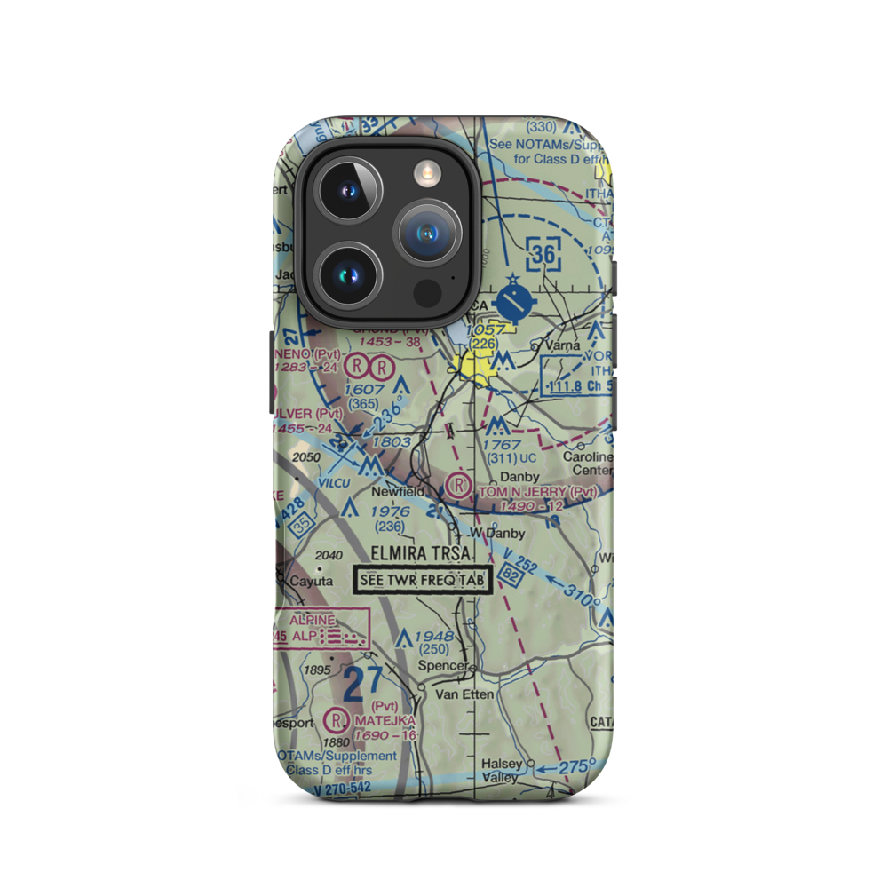 James Henion Private Field (NK72) VFR Sectional  Tough iPhone Case iPhone 16 Pro model shown