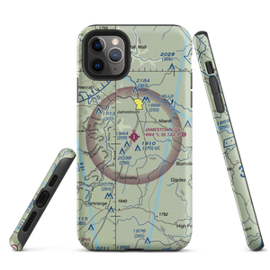 Jamestown Municipal Airport (2A1) VFR Sectional  Tough iPhone Case