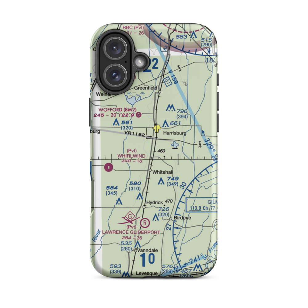 Jamies (JAMI) VFR Sectional  Tough iPhone Case iPhone 16 Plus model shown