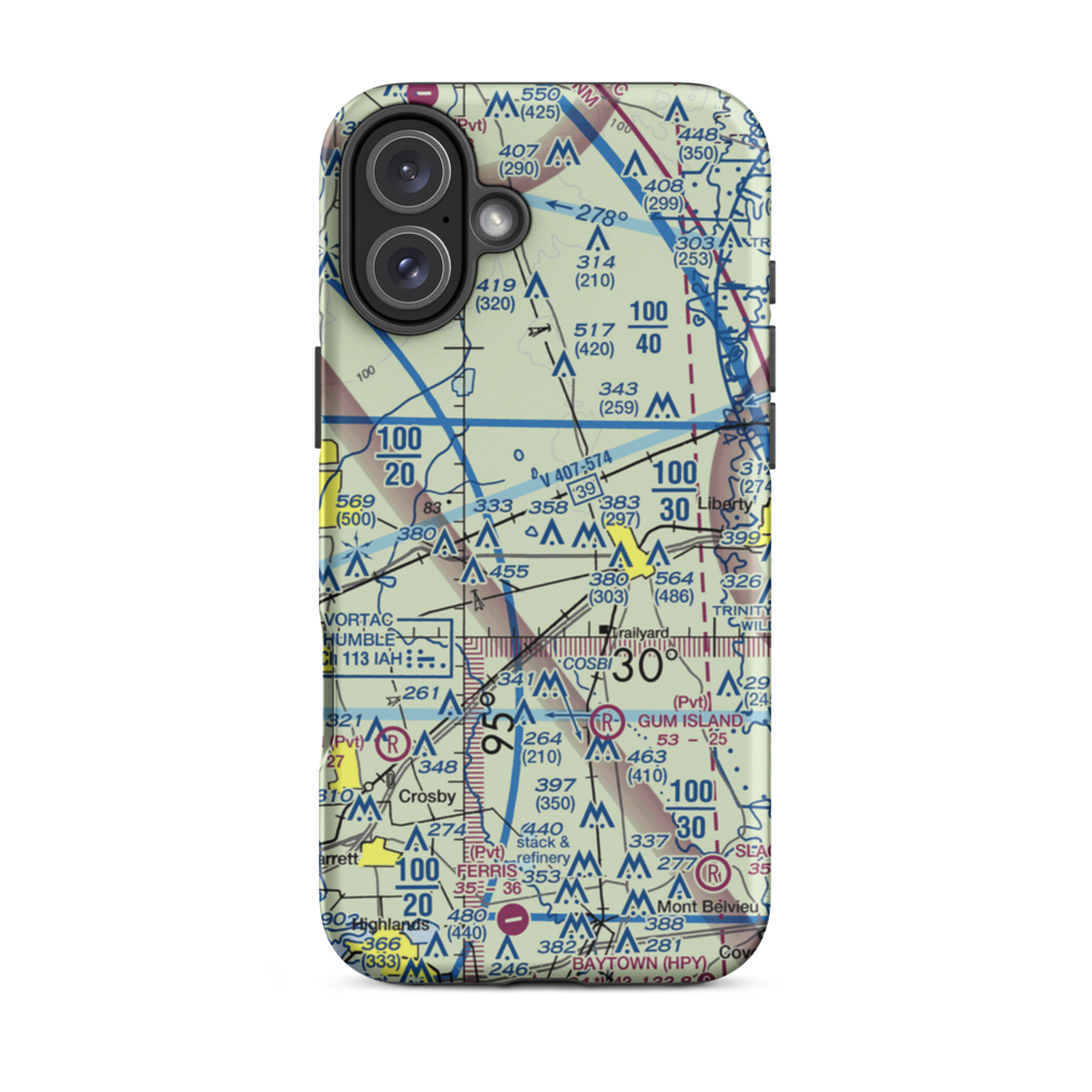 Jamison Airstrip (4TE6) VFR Sectional  Tough iPhone Case iPhone 16 Plus model shown