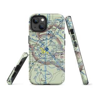 Jefferson City Memorial Airport (JEF) VFR Sectional  Tough iPhone Case