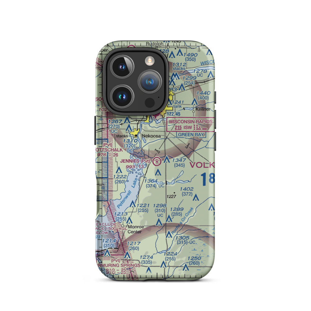 Jennie'S Field (WI13) VFR Sectional  Tough iPhone Case iPhone 16 Pro model shown