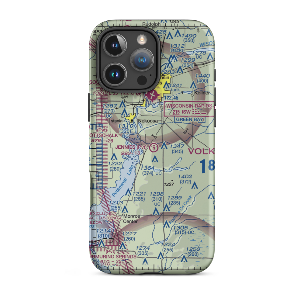 Jennie'S Field (WI13) VFR Sectional  Tough iPhone Case iPhone 16 Pro Max model shown