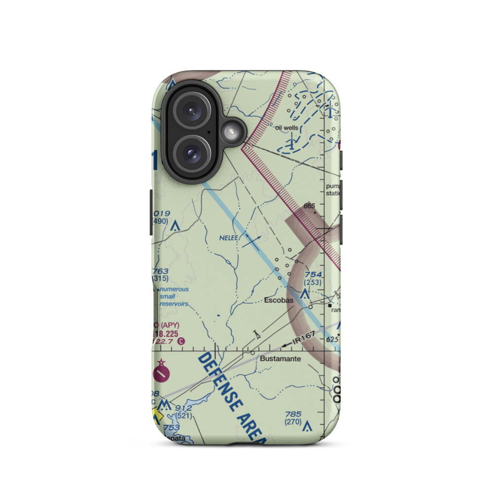 Jennings Ranch Airport (US-0156) VFR Sectional  Tough iPhone Case iPhone 16 model shown