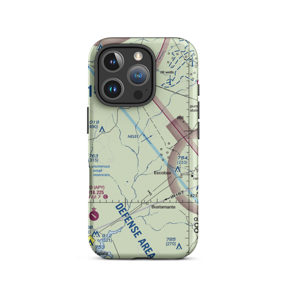 Jennings Ranch Airport (US-0156) VFR Sectional  Tough iPhone Case iPhone 16 Pro model shown