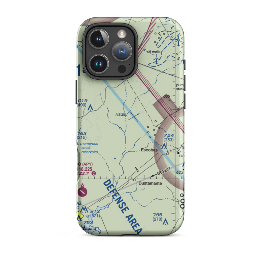 Jennings Ranch Airport (US-0156) VFR Sectional  Tough iPhone Case iPhone 16 Pro Max model shown