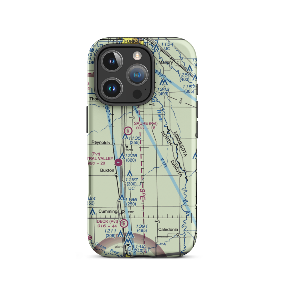 Jenson Airport (NA01) VFR Sectional  Tough iPhone Case iPhone 16 Pro model shown