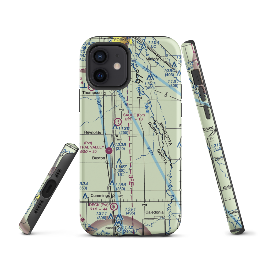 Jenson Airport (NA01) VFR Sectional  Tough iPhone Case iPhone 12 model shown