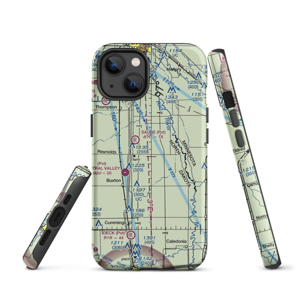 Jenson Airport (NA01) VFR Sectional  Tough iPhone Case iPhone 13 model shown