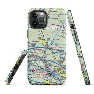Jerseyville Aviation Inc Airport (0LL1) VFR Sectional  Tough iPhone Case