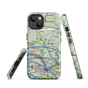 Jerseyville Aviation Inc Airport (0LL1) VFR Sectional  Tough iPhone Case