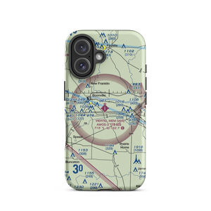 Jesse Viertel Memorial Airport (VER) VFR Sectional  Tough iPhone Case