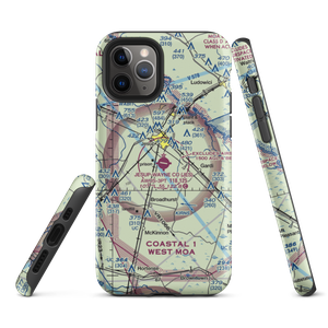Jesup Wayne County Airport (JES) VFR Sectional  Tough iPhone Case