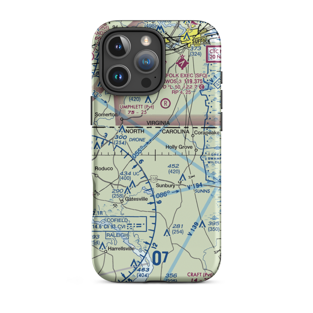 Jiles Field (9NC4) VFR Sectional  Tough iPhone Case iPhone 16 Pro Max model shown