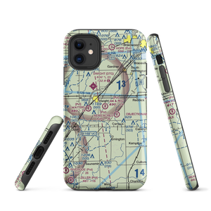 Jim & Peg Airport (61IS) VFR Sectional  Tough iPhone Case