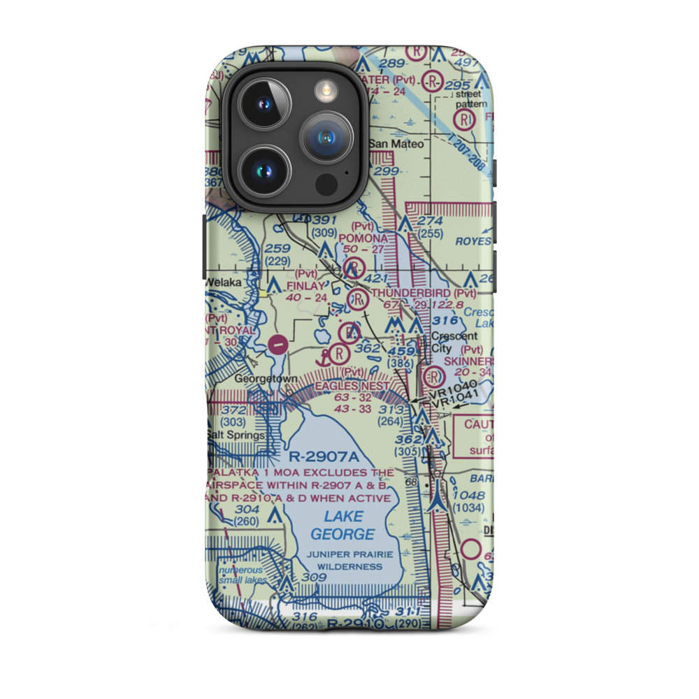 Jim Finlay Farm Airport (28FL) VFR Sectional  Tough iPhone Case iPhone 16 Pro Max model shown