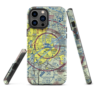 John Glenn Columbus International Airport (CMH) VFR Sectional  Tough iPhone Case