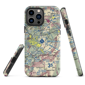 John Murtha Johnstown Cambria County Airport (JST) VFR Sectional  Tough iPhone Case