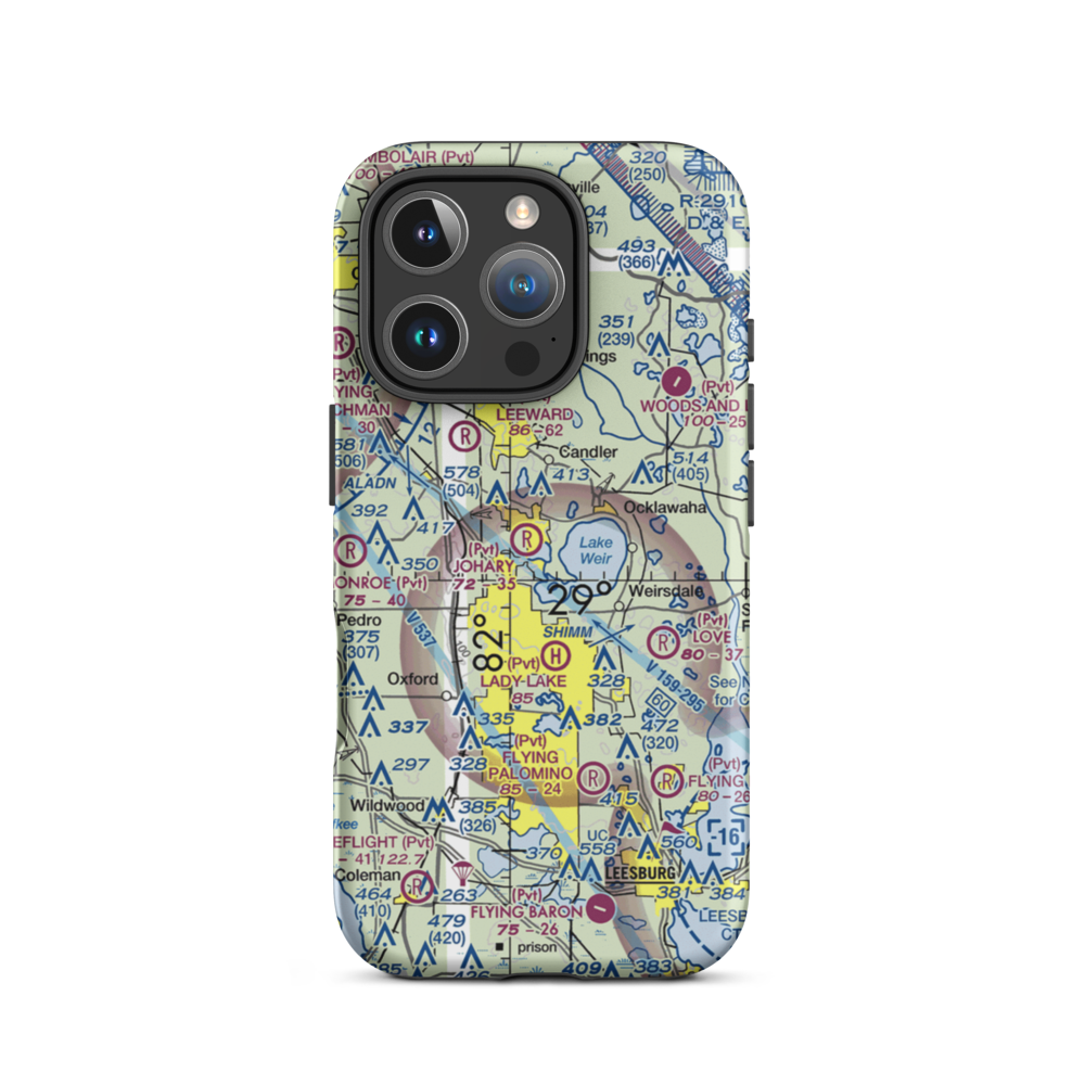 Jordan Seaplane Base (FD79) VFR Sectional  Tough iPhone Case iPhone 16 Pro model shown