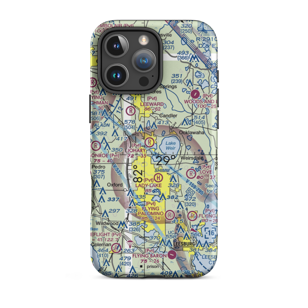 Jordan Seaplane Base (FD79) VFR Sectional  Tough iPhone Case iPhone 16 Pro Max model shown