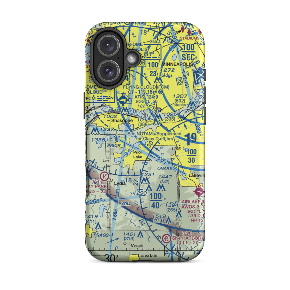 Jorgensen's Landing Seaplane Base (MY34) VFR Sectional  Tough iPhone Case iPhone 16 Plus model shown