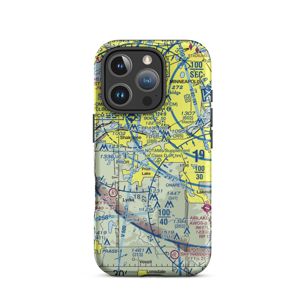 Jorgensen's Landing Seaplane Base (MY34) VFR Sectional  Tough iPhone Case iPhone 16 Pro model shown