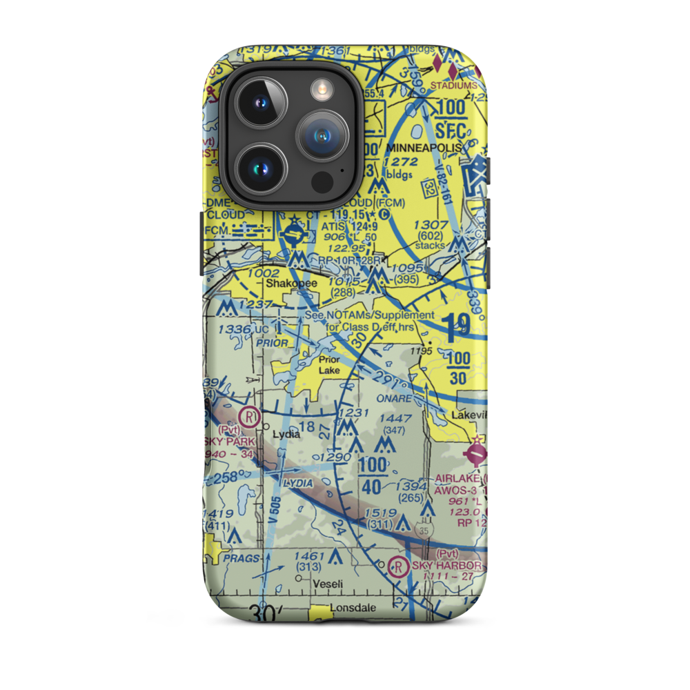 Jorgensen's Landing Seaplane Base (MY34) VFR Sectional  Tough iPhone Case iPhone 16 Pro Max model shown