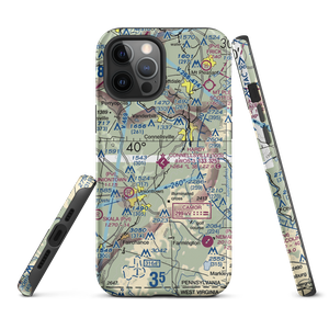 Joseph A. Hardy Connellsville Airport (VVS) VFR Sectional  Tough iPhone Case