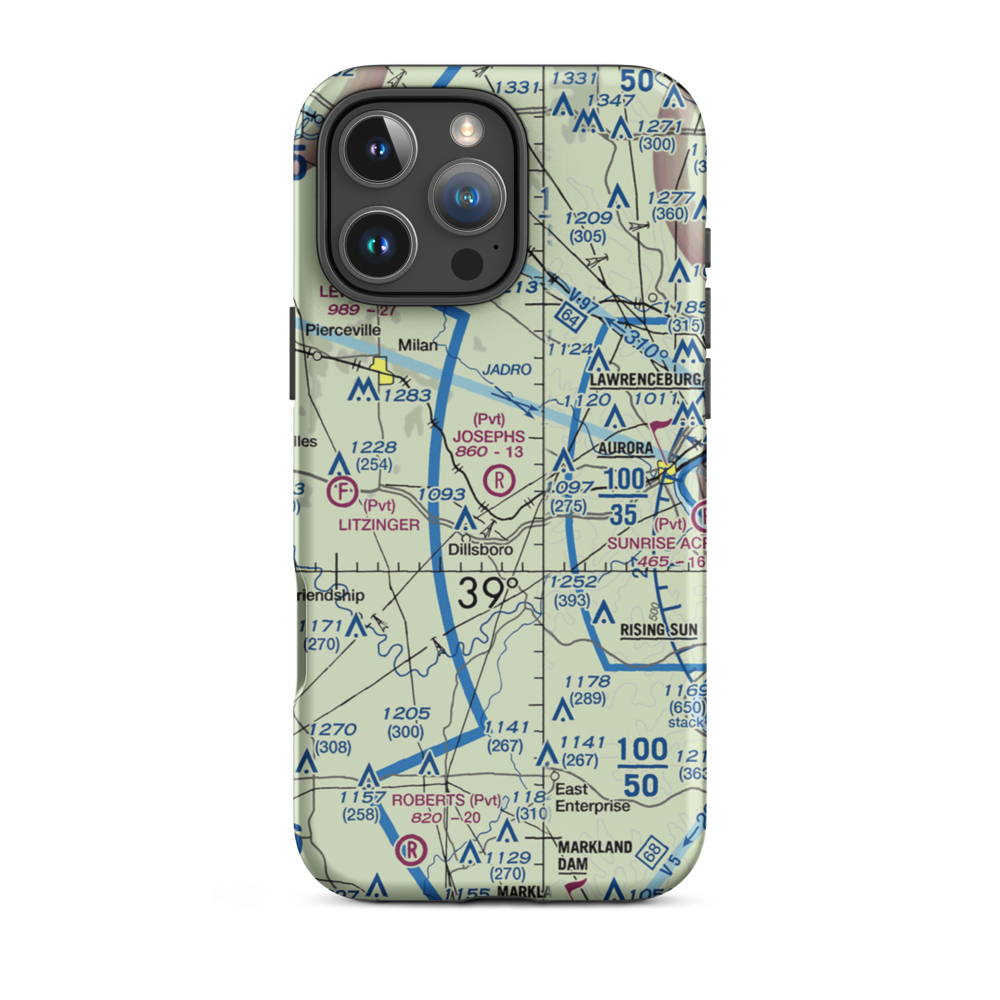 Josephs Field (IG07) VFR Sectional  Tough iPhone Case iPhone 16 Pro Max model shown