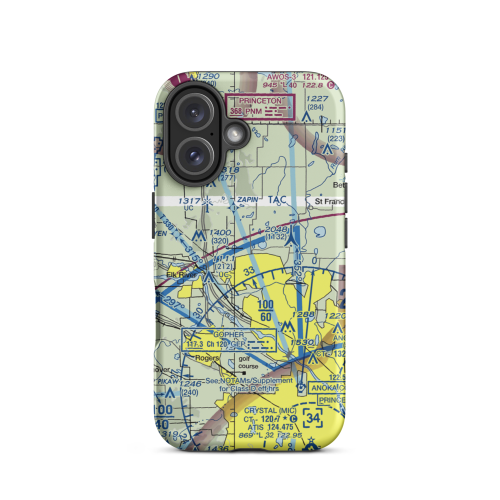 Joyner Airport (US-0052) VFR Sectional  Tough iPhone Case iPhone 16 model shown