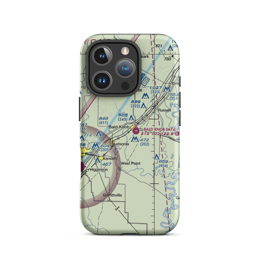 Jps Field (JPS) VFR Sectional  Tough iPhone Case iPhone 16 Pro model shown