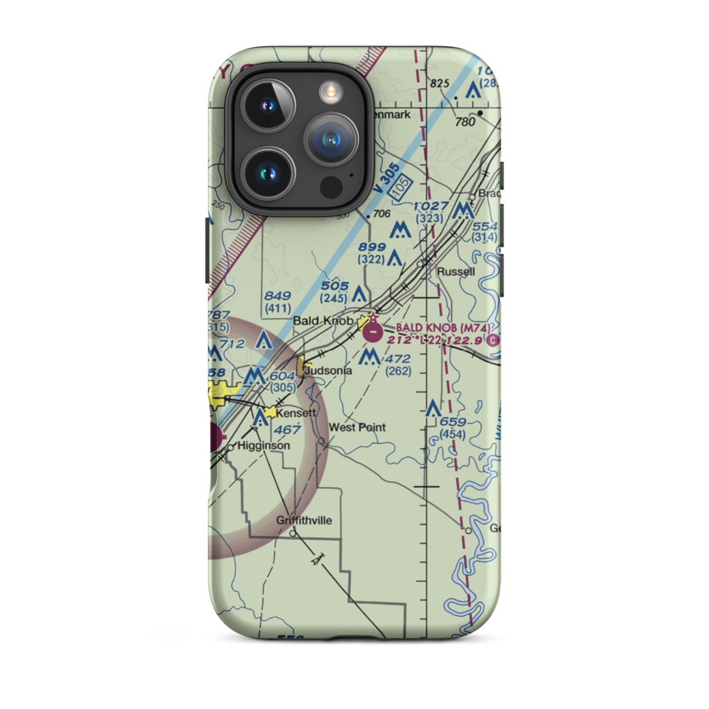 Jps Field (JPS) VFR Sectional  Tough iPhone Case iPhone 16 Pro Max model shown