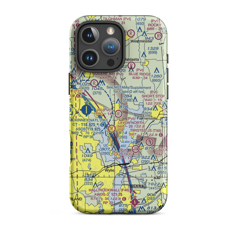 Jsi Airport (34TA) VFR Sectional  Tough iPhone Case iPhone 16 Pro Max model shown