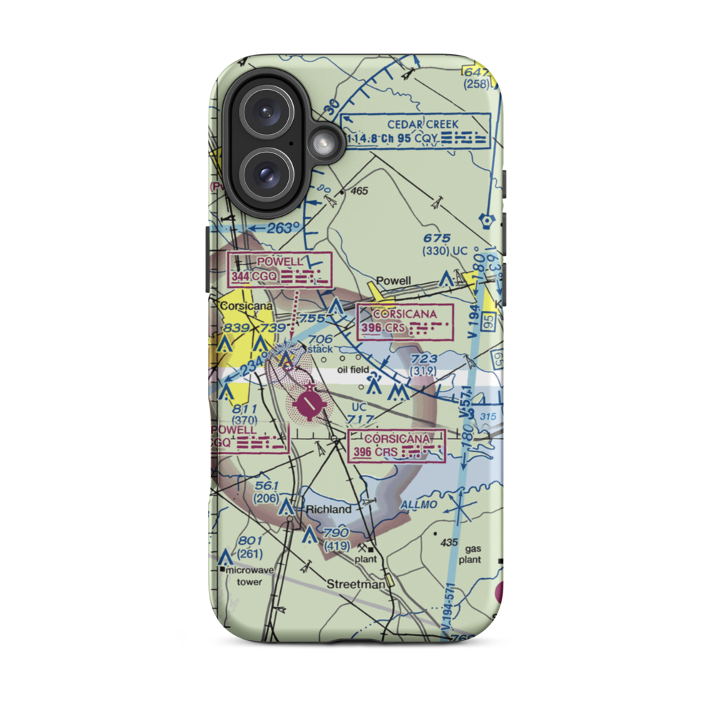 Jtj Ranch Airport (6TX6) VFR Sectional  Tough iPhone Case iPhone 16 Plus model shown