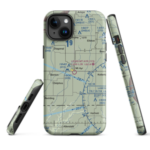 Judge Lewis Field Mt Ayr Municipal Airport (1Y3) VFR Sectional  Tough iPhone Case