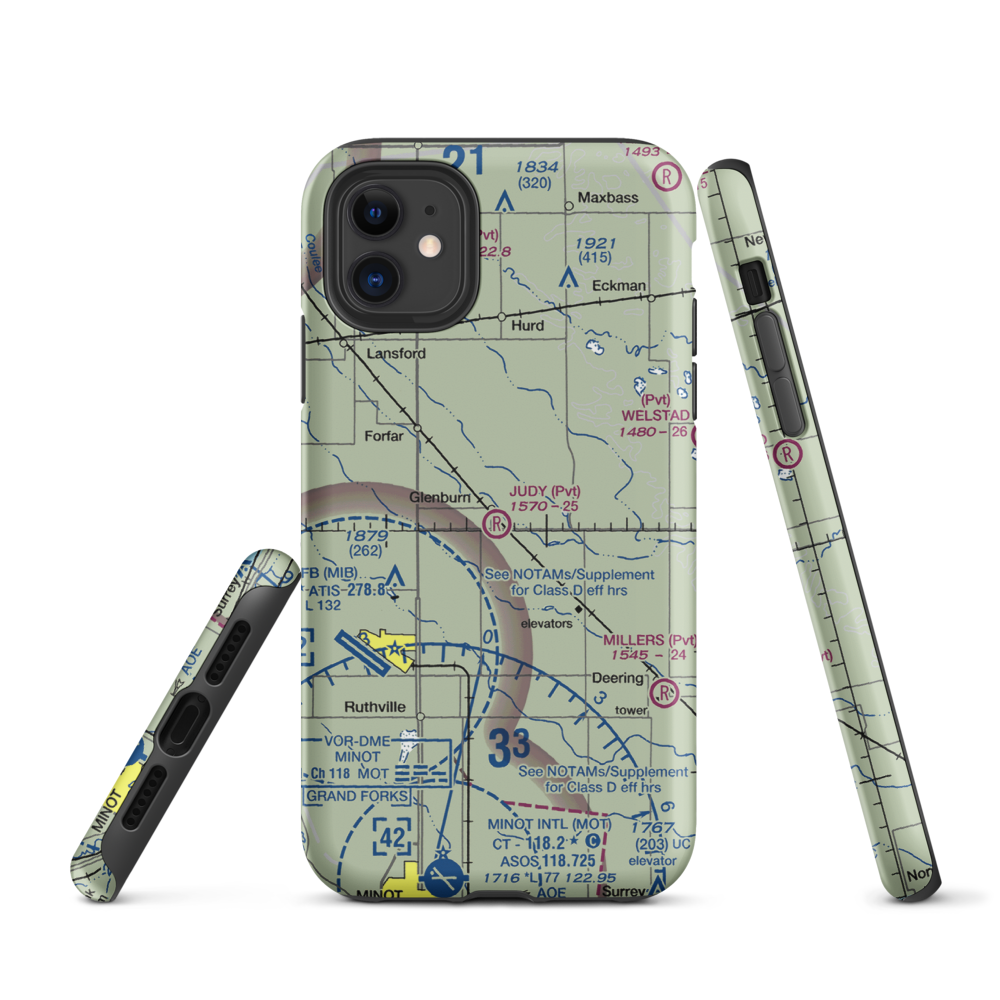 Judy Strip (ND18) VFR Sectional  Tough iPhone Case iPhone 11 model shown