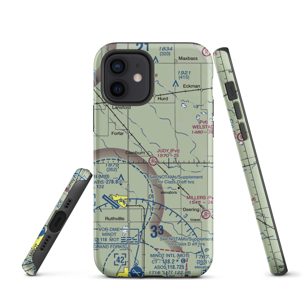 Judy Strip (ND18) VFR Sectional  Tough iPhone Case iPhone 12 model shown