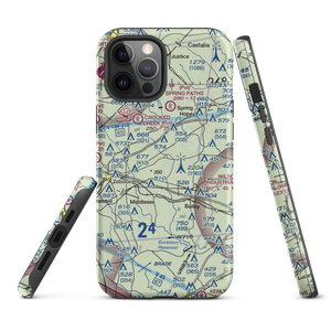 Jw Stone Airport (75NC) VFR Sectional  Tough iPhone Case