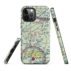 K & D Airport (71NC) VFR Sectional  Tough iPhone Case