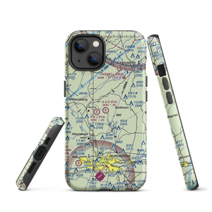 K & D Airport (71NC) VFR Sectional  Tough iPhone Case