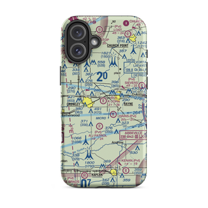 K-John Airport (20LS) VFR Sectional  Tough iPhone Case