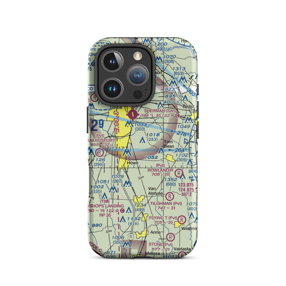 Kahuna Bay Airport (1TE8) VFR Sectional  Tough iPhone Case iPhone 16 Pro model shown