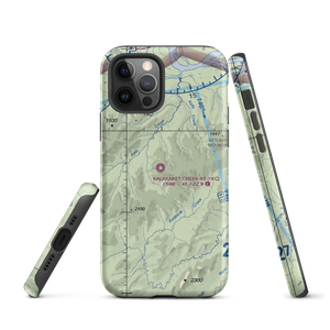 Kalakaket Creek AS Airport (1KC) VFR Sectional  Tough iPhone Case