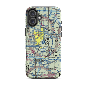 Kalamazoo Battle Creek International Airport (AZO) VFR Sectional  Tough iPhone Case