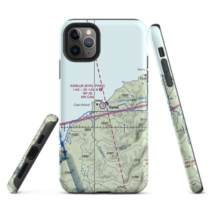 Karluk Airport (KYK) VFR Sectional  Tough iPhone Case