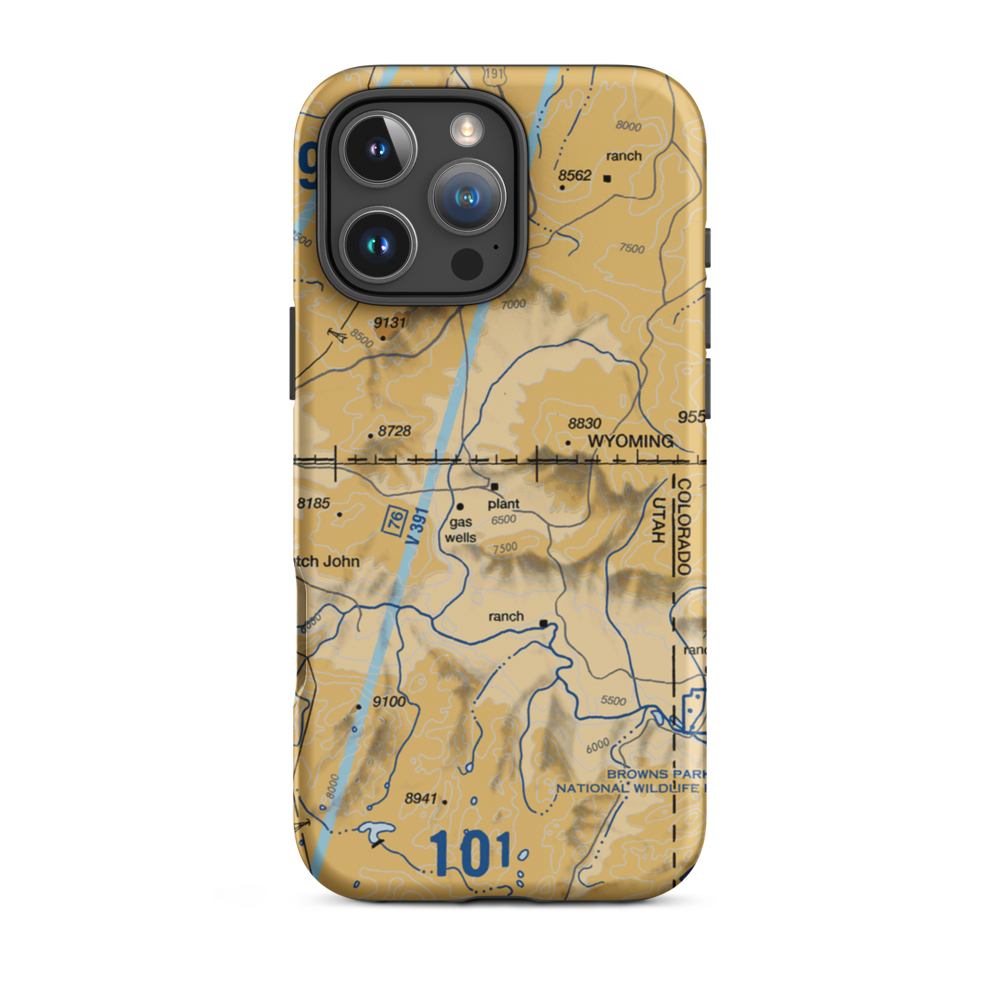 Kastler Compressor Station Airport (US-0045) VFR Sectional  Tough iPhone Case iPhone 16 Pro Max model shown