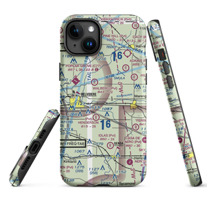 Kaufield Airport (0LL0) VFR Sectional  Tough iPhone Case