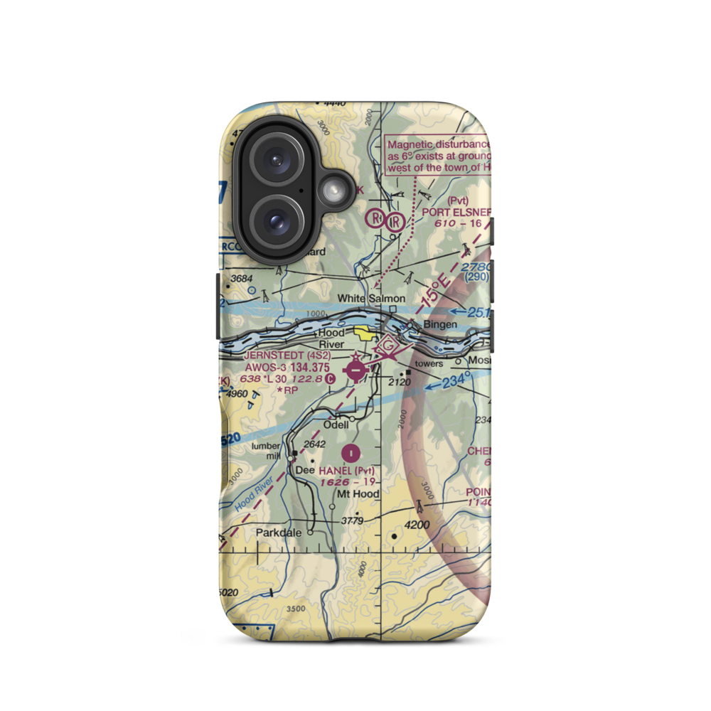 Ken Jernstedt Airfield (4S2) VFR Sectional  Tough iPhone Case iPhone 16 model shown