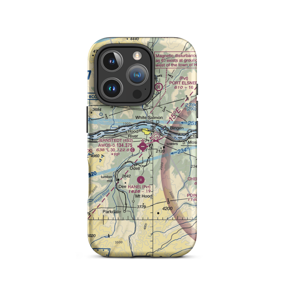 Ken Jernstedt Airfield (4S2) VFR Sectional  Tough iPhone Case iPhone 16 Pro model shown